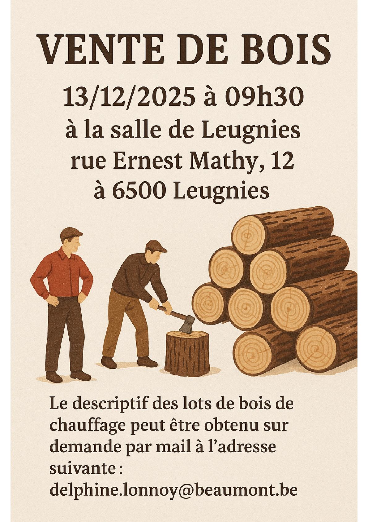 Lots de bois de chauffage2025